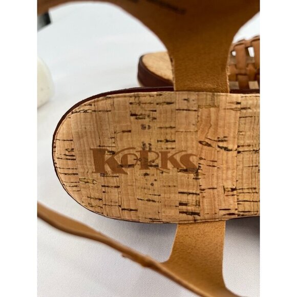 KORKS BY KORK-EASE Marley Strappy Wedge Sandal Size 11 In Brown - Picture 8 of 15